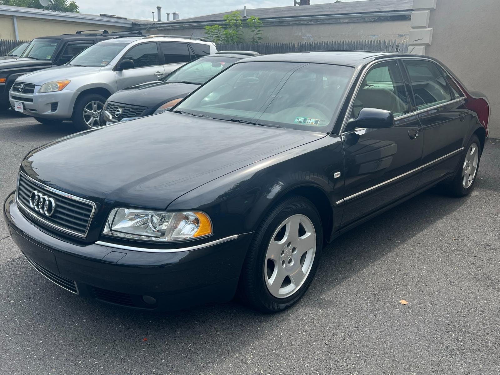 2001 BLACK /Beige leather Audi A8 (WAUML54DX1N) , located at 1018 Brunswick Ave, Trenton, NJ, 08638, (609) 989-0900, 40.240086, -74.748085 - This is a very special vehicle! 1 owner that has been kept in the garage since brand new!! Fully serviced throughout the years and is still like Brand New with no dings, dents or scratches! A truly must see to appreciate as the original price of this car was over $70,000!! Please call Anthony to set - Photo #1